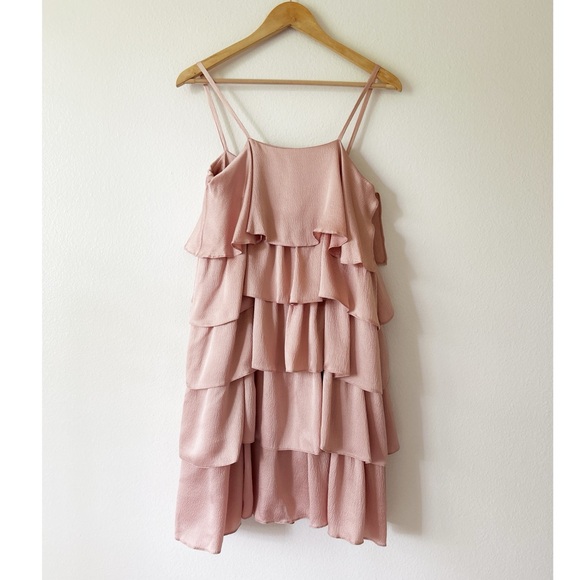 Mansur Gavriel 100% Silk Ruffle Dress - Picture 4 of 7